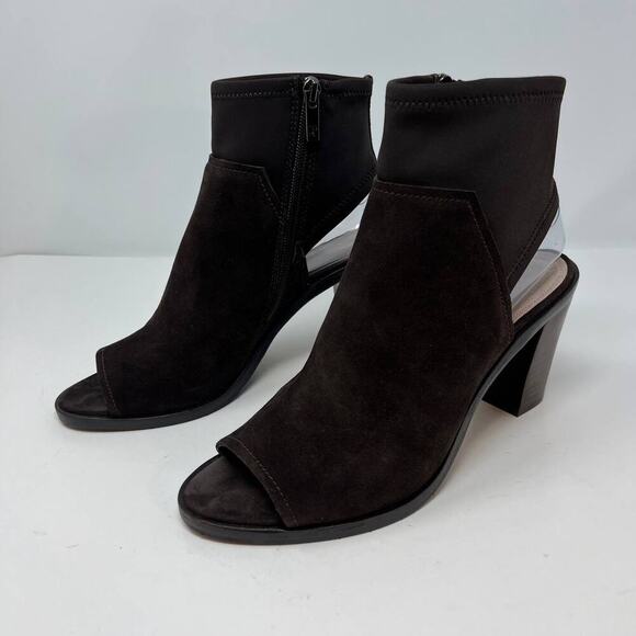 Donald J. Pliner Shoes - Donald J Pliner Women's Kleo Open Toe Ankle Bootie Size 9M Brown
